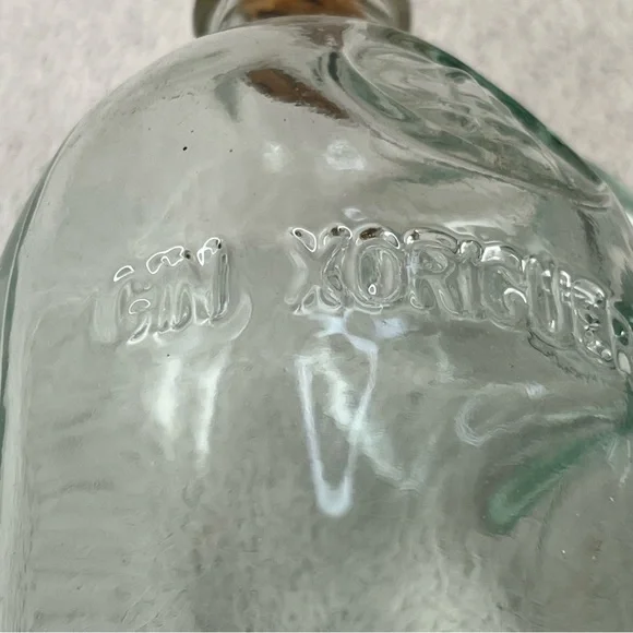Vintage Glass Bottle w/Cork Gin Xoriguer-Mahon-Menorca, Spain-16oz-Vtg-90s-Retro - Picture 5 of 13